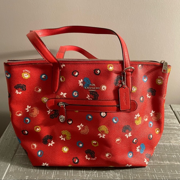 Coach Nolita Tote in Floral Print Pebble Leather